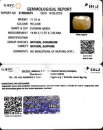 Load image into Gallery viewer, 11.18/CT Natural Ceylonese Pukhraj with Govt Lab Certificate-4551