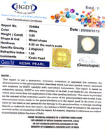Load image into Gallery viewer, 3.65/CT Keshi Pearl Govt. Lab Report