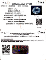 Load image into Gallery viewer, 1.51/CT Natural Blue Sapphire with Govt Lab Certificate-BLUSA9T