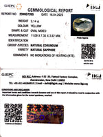 Load image into Gallery viewer, 3.14/CT Natural Ceylonese Pukhraj with Govt Lab Certificate-YELSA9W