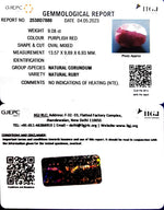 Load image into Gallery viewer, 9.08/CT Natural Indian Ruby with Govt. Lab Certificate (1221)