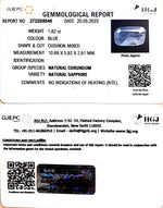 Load image into Gallery viewer, 1.82/CT Natural Blue Sapphire with Govt Lab Certificate (BLUSA9S)