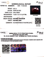 Load image into Gallery viewer, 8.62/CT Natural Ruby with Govt. Lab Certificate