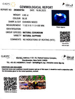 Load image into Gallery viewer, 4.90/CT Natural Blue Sapphire with Govt Lab Certificate (6771)
