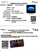 Load image into Gallery viewer, 9.38/CT Natural Govt. Lab Certified Turquoise (832)