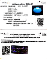 Load image into Gallery viewer, 7.53/CT Natural Govt. Lab Certified Turquoise (832)