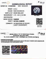 Load image into Gallery viewer, 0.43/Cents Natural Diamond with Govt. Lab Certificate (120000)
