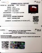 Load image into Gallery viewer, 3.96/CT Natural Mozambique Ruby with Govt. Lab Certificate (12210)