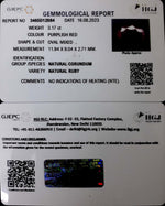 Load image into Gallery viewer, 3.17/CT Natural Neo Burma Ruby with Govt. Lab Certificate (4551)