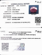 Load image into Gallery viewer, 5.80/CT Natural Indian Ruby with Govt. Lab Certificate (1221)