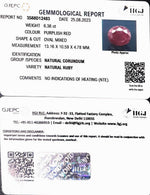 Load image into Gallery viewer, 6.36/CT Natural Indian Ruby with Govt. Lab Certificate (1221)