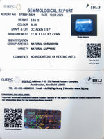 Load image into Gallery viewer, 6.63/Carat Natural Blue Sapphire with Govt Lab Certificate (6771)