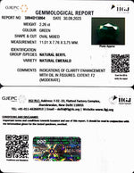 Load image into Gallery viewer, 2.26/CT Natural Panna Stone with Govt. Lab Certificate (16650)