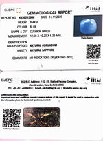 Load image into Gallery viewer, 8.44/Carat Natural Blue Sapphire with Govt Lab Certificate (4551)