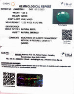 Load image into Gallery viewer, 4.05/CT Natural Panna Stone with Govt. Lab Certificate (23310)