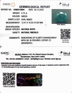 Load image into Gallery viewer, 5.75/CT Natural Panna Stone with Govt. Lab Certificate (23310)