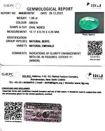 Load image into Gallery viewer, 1.98/CT Natural Panna Stone with Govt. Lab Certificate (8991)