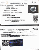 Load image into Gallery viewer, 4.70 Ratti Natural Zircon with Govt. Lab certificate