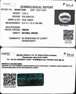 Load image into Gallery viewer, 2.94/CT Natural Zircon with Govt. Lab certificate (4551)