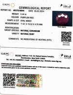Load image into Gallery viewer, 5.44/CT Natural new Burma Ruby with Govt. Lab Certificate (3441)