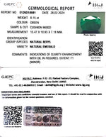 Load image into Gallery viewer, 8.15/CT Natural Panna Stone with Govt. Lab Certificate (12210)
