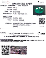 Load image into Gallery viewer, 4.74/CT Natural Panna Stone with Govt. Lab Certificate (45510)