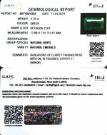 Load image into Gallery viewer, 4.78/CT Natural Panna Stone with Govt. Lab Certificate-4551