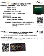 Load image into Gallery viewer, 5.45/CT Natural Panna Stone with Govt. Lab Certificate-3441