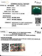 Load image into Gallery viewer, 5.63/CT Natural Panna Stone with Govt. Lab Certificate-1665