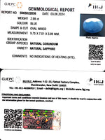Load image into Gallery viewer, 2.98/CT Natural Blue Sapphire with Govt Lab Certificate-4551
