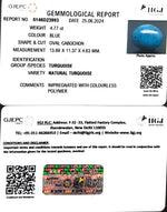 Load image into Gallery viewer, 4.77/CT Natural Govt. Lab Certified Turquoise-1221