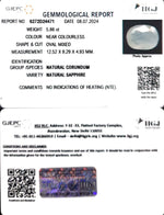 Load image into Gallery viewer, 5.86/CT Natural White Sapphire with Govt Lab Certificate-6771