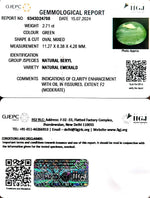 Load image into Gallery viewer, 2.71/CT Natural Panna Stone with Govt. Lab Certificate-2331