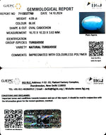 Load image into Gallery viewer, 4.09/CT Natural Turquoise With Govt. Lab Certificate-1221