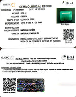 Load image into Gallery viewer, 8.38/CT Natural Panna Stone with Govt. Lab Certificate-1665