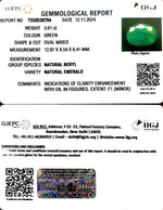 Load image into Gallery viewer, 5.61/CT Natural Panna Stone with Govt. Lab Certificate-4551