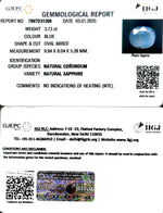 Load image into Gallery viewer, 3.73/CT Natural Blue Sapphire with Govt Lab Certificate-6771