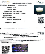 3.75/CT Natural Opal with Govt. Lab Certificate