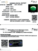 Load image into Gallery viewer, 6.42/CT Natural Panna Stone with Govt. Lab Certificate