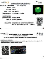 Load image into Gallery viewer, 5.74/CT Natural Panna Stone with Govt. Lab Certificate
