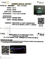 Load image into Gallery viewer, 6.45/CT Natural Panna Stone with Govt. Lab Certificate (56610)