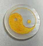 Load image into Gallery viewer, NATURAL SELENITE STONE ROUND PLATE