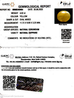 Load image into Gallery viewer, 4.02/CT Natural Yellow Sapphire With Govt Lab Certificate (6771)
