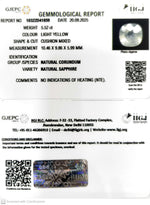 Load image into Gallery viewer, 5.52/CT Natural Yellow Sapphire With Govt Lab Certificate (16650)