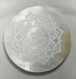 Load image into Gallery viewer, SELENITE CHARGING PLATE OM CHARGING PLATE