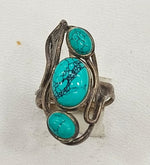 Load image into Gallery viewer, 6.40/GM TURQUISE SILVER RING (525)