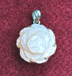Load image into Gallery viewer, Silver Pendant of Natural Rose Quartz Stone-2250