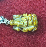 Load image into Gallery viewer, Silver Pendant of Natural Tiger (Ganesha) Stone (TEYEPEN206)