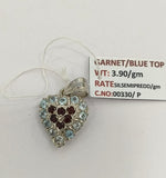 Load image into Gallery viewer, 3.90/GM GARNET / BLUE TOPAZ (1650)