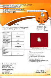3.87/CT Natural Basra Pearl with Govt. Lab Certificate (44000)